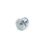 19MM 1NO momentary reset IP65 metal push button switch