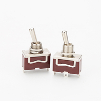 Certified 15A 250V Single Row 2 Terminals Spade Metal Toggle Switch for Medical Equipment