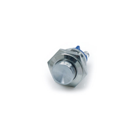 Stainless Steel Metal 16mm 1NO Momentary Push Button Switch
